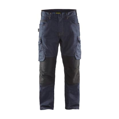 Blåkläder 1497 servicebuks denim stretch, marineblå/sort