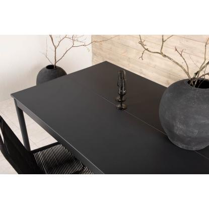 Venture Design Modena havebord, sort, 100 x 200 cm