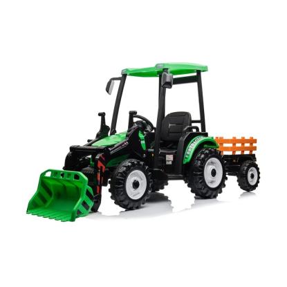 Azeno gravemaskine med trailer, 24V, grøn