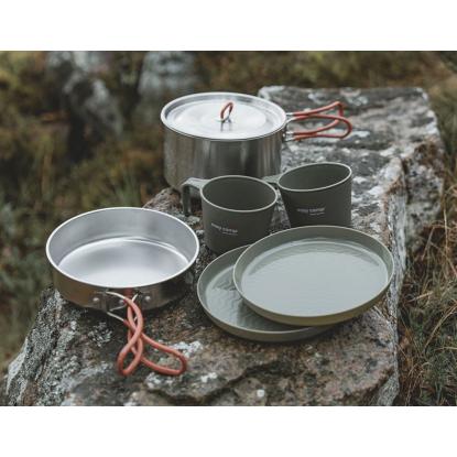 easy camp Moss 2 kogesæt med gryde, pande, 2 tallerkener og 2 krus