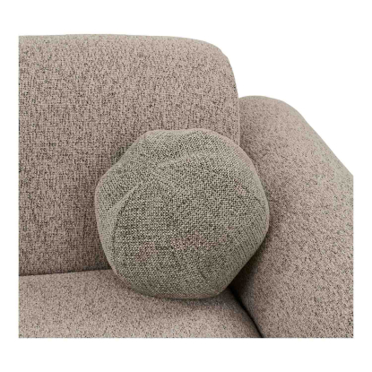 Clyde højrevendt loungesofa med to puder, stengrå