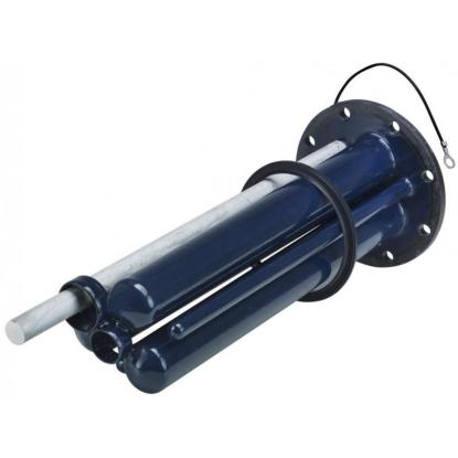 METRO THERM flangerør med anode og pakning, 3-rør, til 110-450 liter vandvarmer