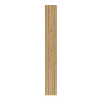 I-Wood Basic Mixed akustikpanel, klar olieret, beige filt og lys kerne, egefiner, 16 x 300 mm 