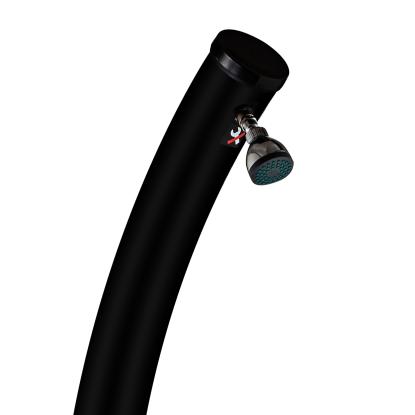 Nortiq 21 solopvarmet udebruser, H220 cm, 21 liter, PVC, sort