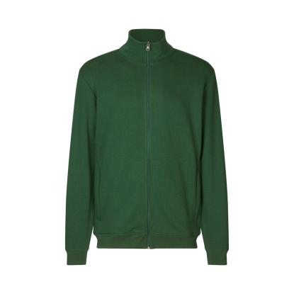 ID PRO Wear CARE 0382 cardigan, ubørstet, flaskegrøn
