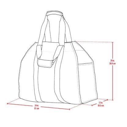 ShelterLogic Gran brændetaske, grøn, mak. 30 kg