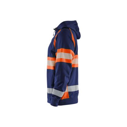 Blåkläder 3552 high vis hættetrøje, marineblå/hi-vis orange