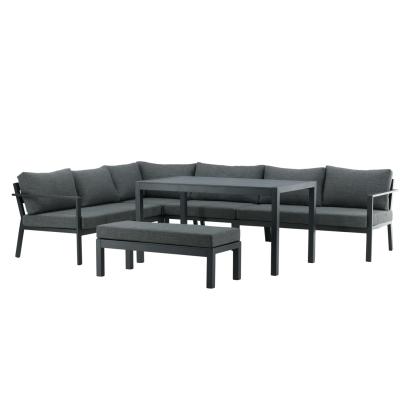Venture Design Ramos hjørnesofasæt, sort/grå