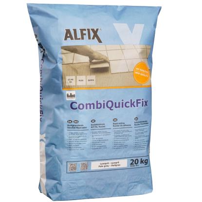 Alfix CombiQuickFix fliseklæber, lysegrå - 20 kg