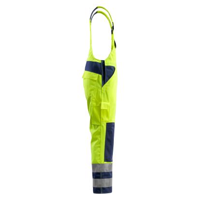 MASCOT SAFE COMPETE Barras overall med knælommer, hi-vis gul/marine