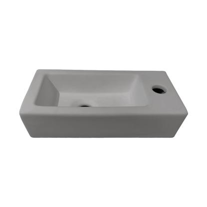 Best Design Farnetta håndvask, højre, 37 x 18 cm, mat grå