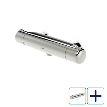 Oras Nova brusearmatur med termostat, krom