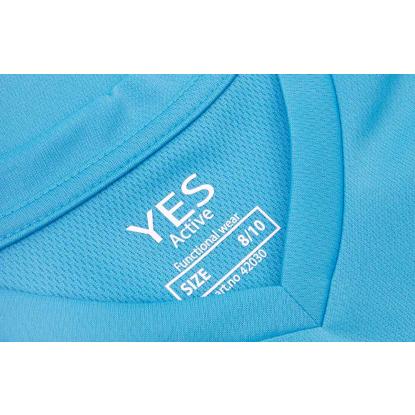ID 42030 YES Active T-shirt, børn, cyan