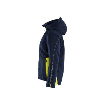Blåkläder 4972 dame letforet vinterjakke, mørk marineblå/hi-vis gul