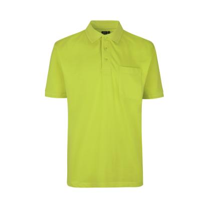 ID PRO Wear 0320 poloshirt med lomme, lime