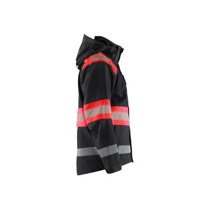 Blåkläder 4420 high vis skaljakke, sort/hi-vis rød