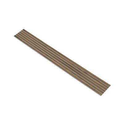 I-Wood Basic Original akustikpanel, klar olieret, grå filt og sort kerne, valnøddefiner, 17 x 300 mm 