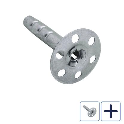 wedi metaldybel, galvaniseret, 80 mm