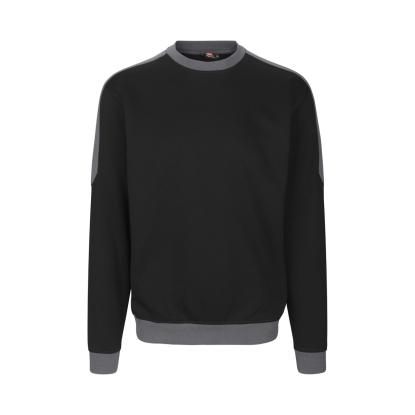 ID PRO Wear 0362 sweatshirt med kontrast, sort