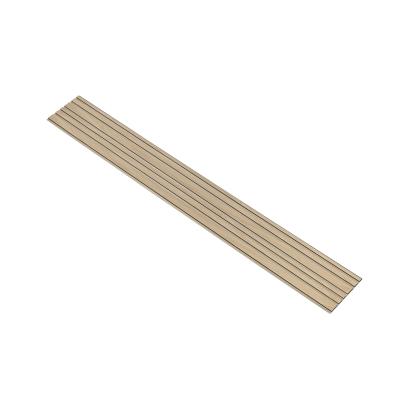 I-Wood Basic Mixed akustikpanel, hvid olieret, beige filt og sort kerne, egefiner, 17 x 300 mm 