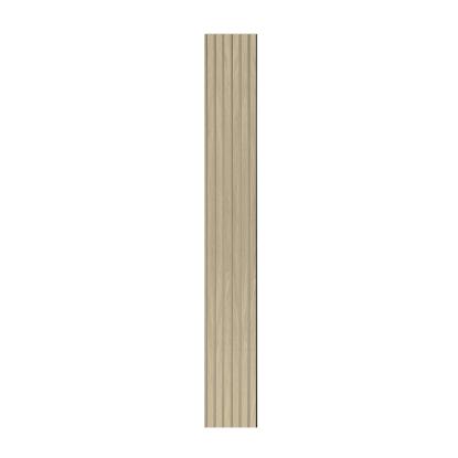 I-Wood Medio+ Original akustikpanel, ubehandlet natur, beige filt og sort kerne, egefiner, 17 x 300 mm