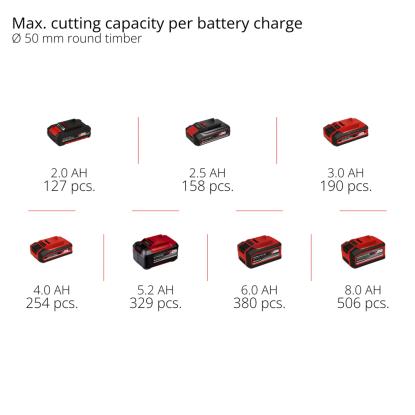 Einhell GE-PS 18/15 Li akku beskæresav med 2,5 Ah batteri, lader og taske