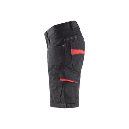Blåkläder 1499 serviceshorts, sort/rød