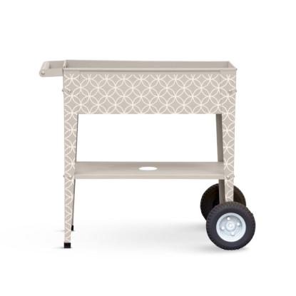 Herstera Barcelona højbed, pulverlakeret stål, taupe, 85 x 50 x 80 cm
