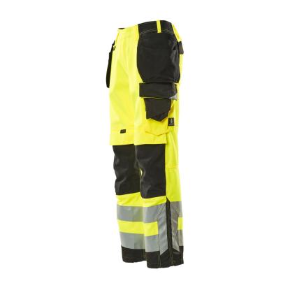 MASCOT SAFE SUPREME Wigan arbejdsbukser med hængelommer, hi-vis gul/sort