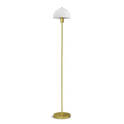 Herstal Vienda gulvlampe, Ø20 cm, H125 cm, E14, messing/opal