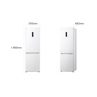 LG GBV5150DSW fritstående kølefryseskab, 234 + 110 liter