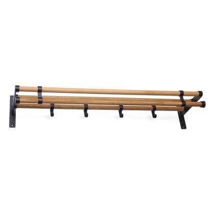 Habo Elegant Plus hattehylde, sort/eg, 1000 mm