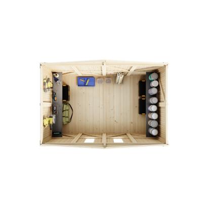 Luoman Lillevilla 615 redskabsskur med dobbeltdør - 3,8 m²