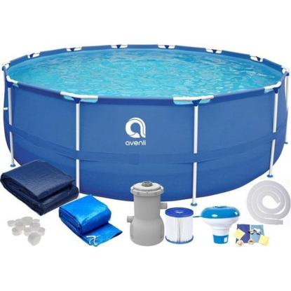 Avenli pool sæt med filterpumpe, Ø420 x 84 cm