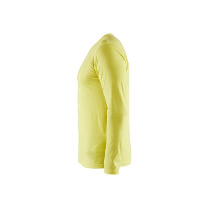 Blåkläder 3500 t-shirt lang ærme, hi-vis gul
