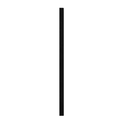 I-Wood afslutningsliste til 3-lamel akustikpanel, sortmalet, sort filt og sort kerne, egefiner, 17 x 92 mm