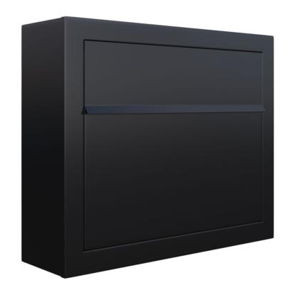 Bravios Elegance Exclusive postkasse med lås, sort