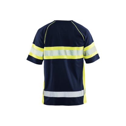 Blåkläder 3337 high vis UV t-shirt, marineblå/hi-vis gul