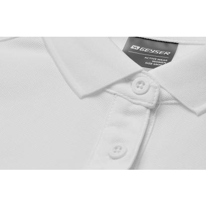 GEYSER G11006 poloshirt, funktionel, dame, hvid