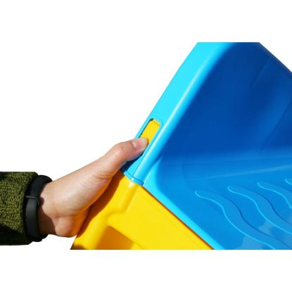 Kids Zone Fun rutsjebane, 124 cm, blå