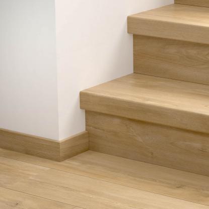 Pergo vinyl trappeafdækning/trappeforkantsprofil, Natural Scandinavian Oak, 1236 x 122 x 62 mm
