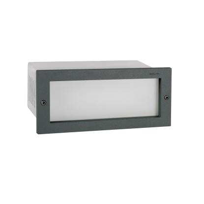 Norlys Grimstad LED indbygget væglampe, IP65, grafit