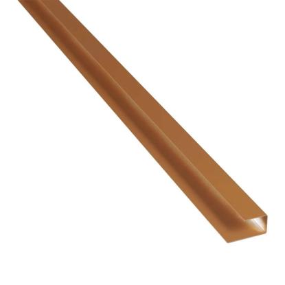 Kirkedal Heimdal endeliste, hardwood - RAL 8003 - 30x25x50x3000 mm