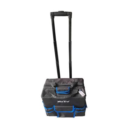 BATO trolley værktøjstaske med teleskopgreb, tekstil, sort/blå