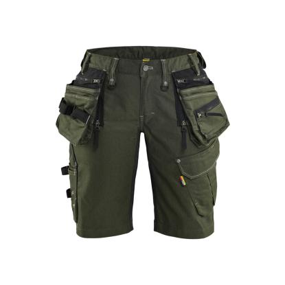 Blåkläder 7992 dame håndværker shorts stretch x1900, skovgrøn/sort