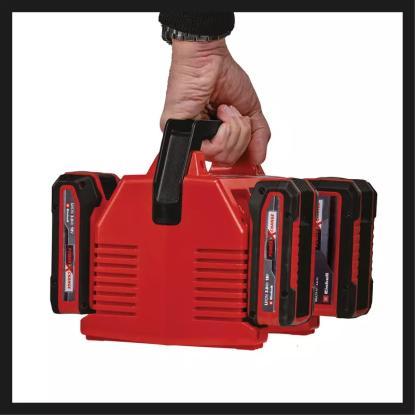 Einhell 18V 2x2 Quattro oplader, 4 A