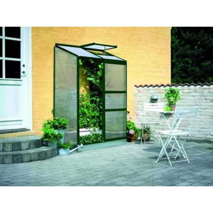 Halls Altan 2 vægdrivhus 0,9 m², grøn, 4 mm poly