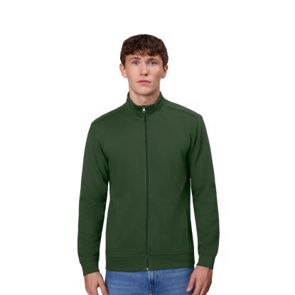 ID PRO Wear CARE 0382 cardigan, ubørstet, flaskegrøn