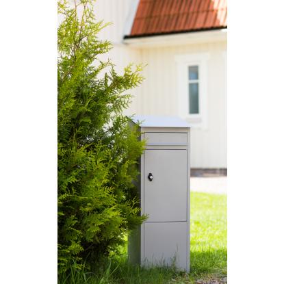 Habo 9440B stående postkasse, grå