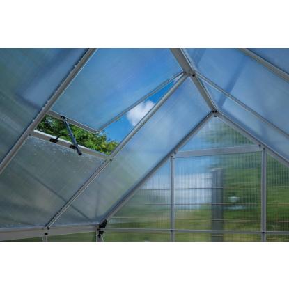 Halls Icon 6 drivhus 4,9 m², alu, 4 mm poly